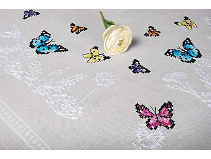 VERVACO (3PL) Stempel EMBROIDRY KIT, Vlinderdans, One Size