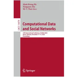 Computational Data and Social Networks, Fachbücher von Xingquan Zhu, My T. Thai, Minh Hoàng Hà
