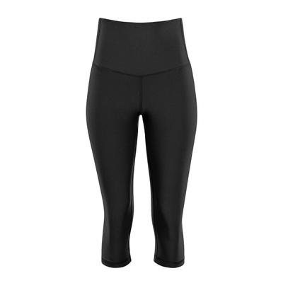 Leggings WINSHAPE "3/4 Functional Comfort HWL217C", Damen, Gr. XXL, Normalgrößen, schwarz, 85% Polyester, 15% Elasthan, Hosen Leggings, mit V-Shape Applikation und Core-Bund