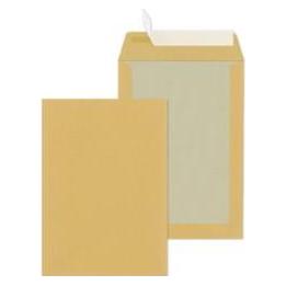 Mailmedia Papprückwandtaschen B5, ohne Fenster, 90 g/qm Haftklebung mit Abdeckstreifen (HK), Natron braun (361157)