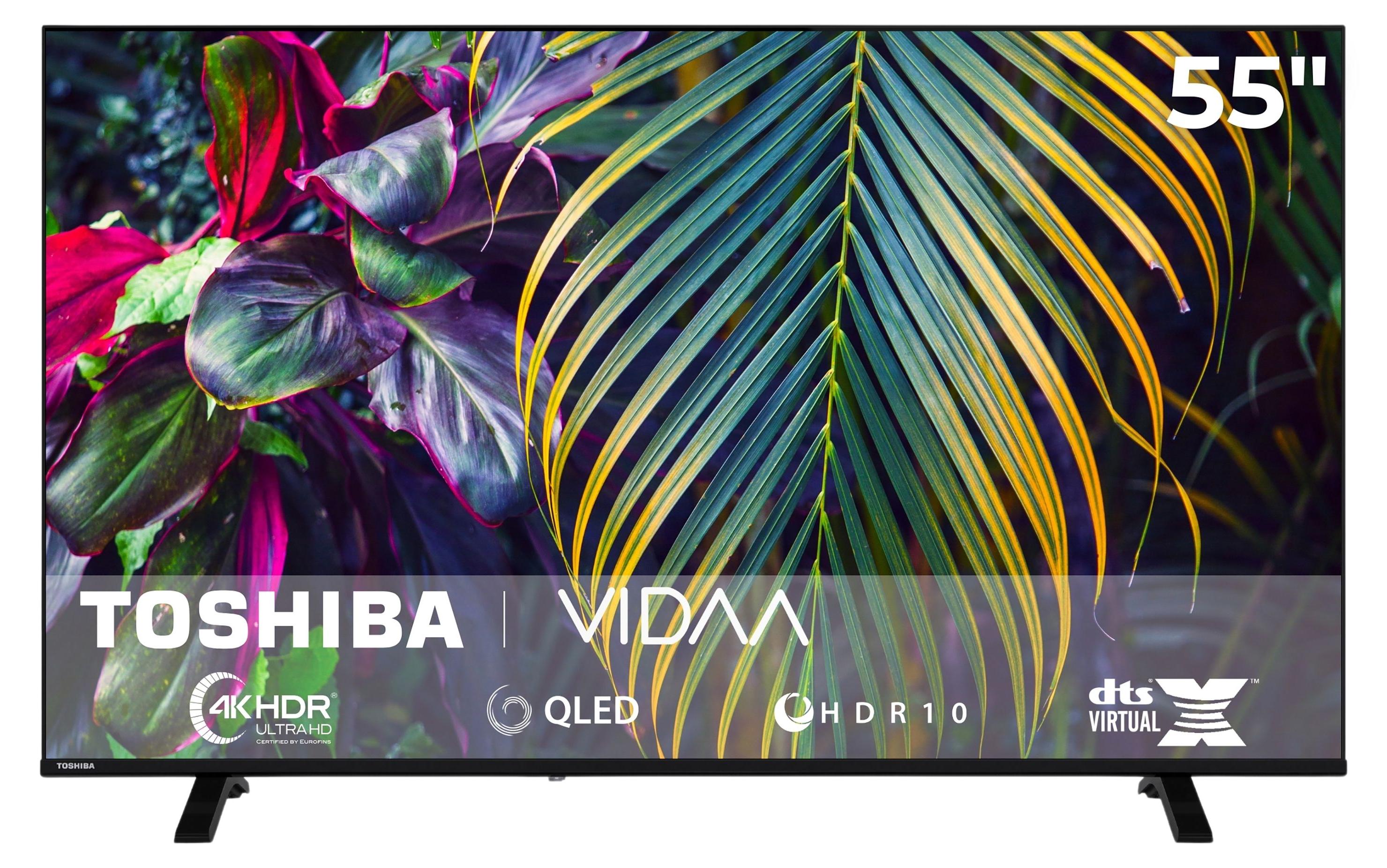 Toshiba 55QV1563DDW 55 Zoll QLED Smart TV VIDAA 4K Fernseher Dolby Vision HDR, Triple-Tuner (2026)