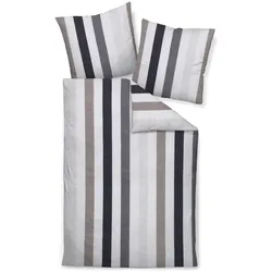 Janine Design Bettwäsche J.D. 155 x 220 cm Satin Grau