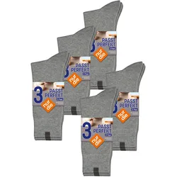 NUR DIE Herren Basicsocken Passt Perfekt bequeme Alltagssocken 15