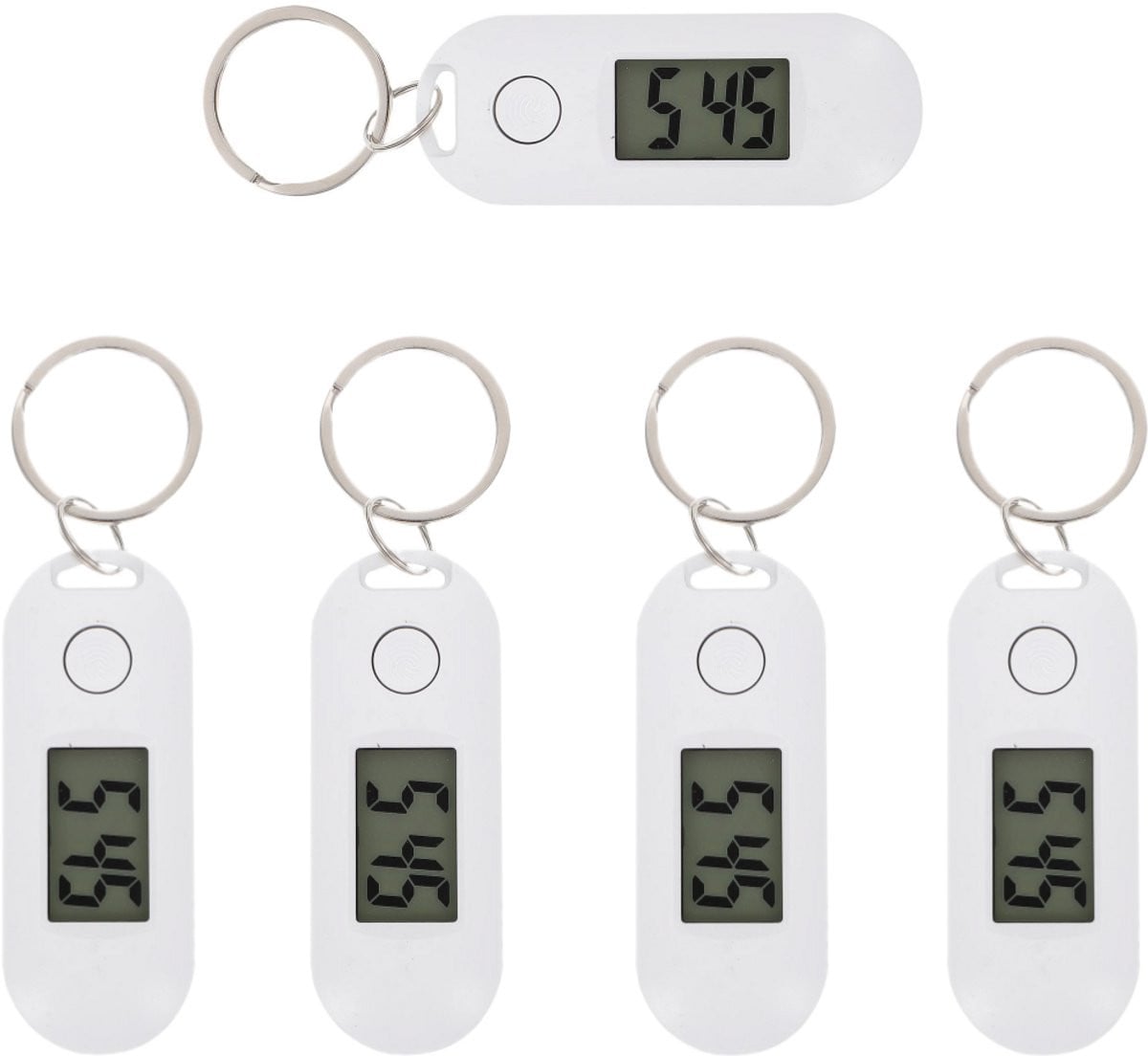 Longziming Digitale Sleutelhanger Horloge met Kwartsuurwerk en Groot Display