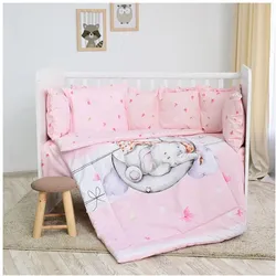 Lorelli, Kinderbettwäsche, Babybettwäsche-Set 5-tlg. (140 x 95 cm, 43 x 35 cm)