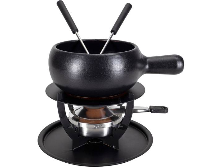 Fondue-Set Traditional schwarz matt Terracotta - Fondue-Set