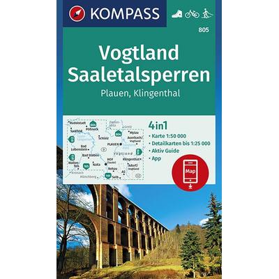 KOMPASS Wanderkarte Vogtland, Saaletalsperren, Plauen, Klingenthal, Sonstige von , Kompass-Karten, 978-3-99044-606-5