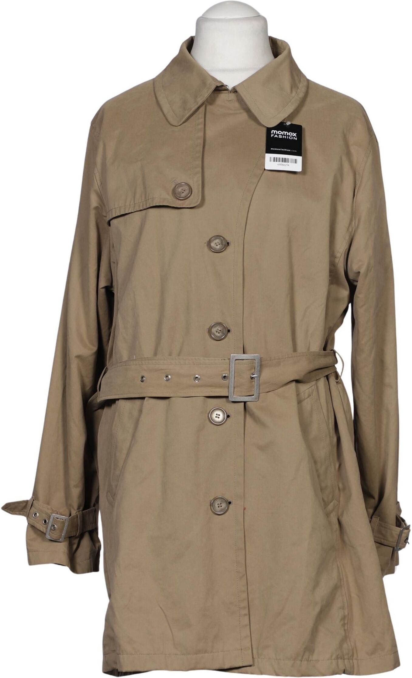 In Linea Damen Mantel, Beige, Gr. EU 46, Baumwolle / Synthetik - Second Hand