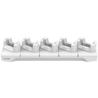 ZEBRA HC2X/HC5X HC WHITE 5SLOT CHARGE ONLY CRADLE COMP. W/HAND STRAP