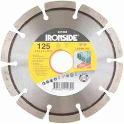 Ironside, Sägeblatt, Diamant-Trennscheiben Laser 500, segmentiert 125mm 2,2/6mm