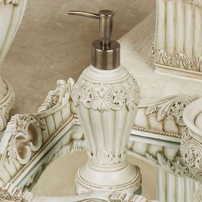 Touch of Class Flowering Medallion Lotion Soap Dispenser Antique Ivory , Antique Ivory