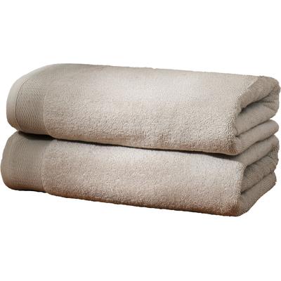 Handtücher OTTO HOME "Fenya, flauschig und weich, Premium Handtücher, Duschtücher, 550gr/m²", weiß (beige), B:70cm L:140cm, Webfrottier, Obermaterial: 100% Baumwolle, Handtücher, mit Bordüre, Set, 100% Baumwolle, Hotel-Qualität, 5 Jahre Garantie