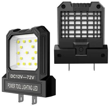 Uplift Picks Universal Battery Powered LED Work Light Floodlight For Power Tools black
