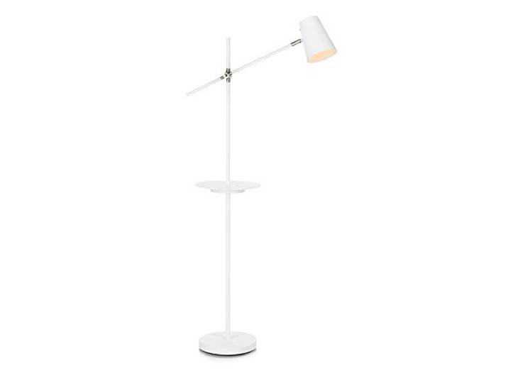 Markslöjd LINEAR-Lampadaire Liseuse avec tablette et port USB H144cm Blanc