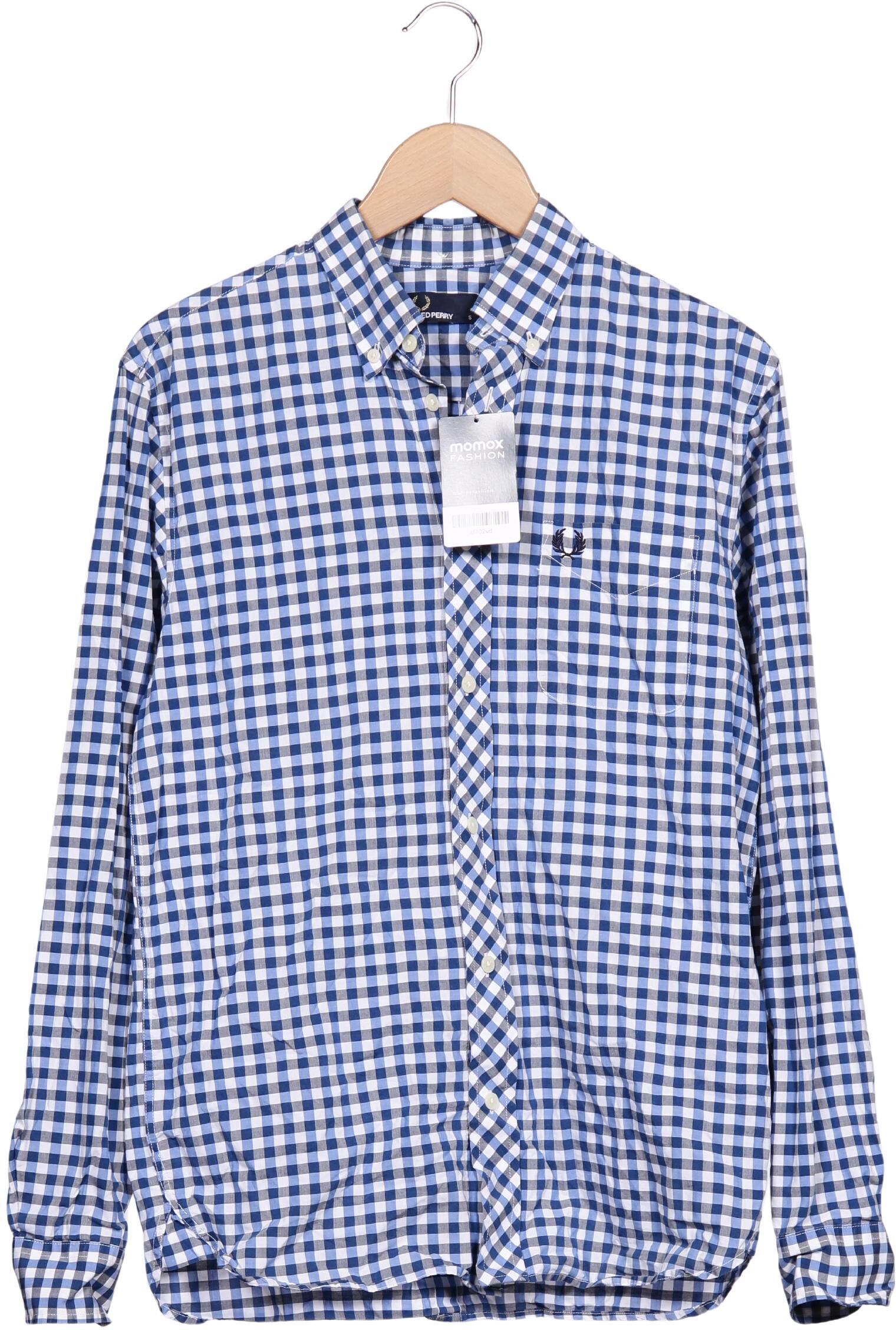 Fred Perry Herren Hemd, Mehrfarbig, Gr. S, Baumwolle - Second Hand