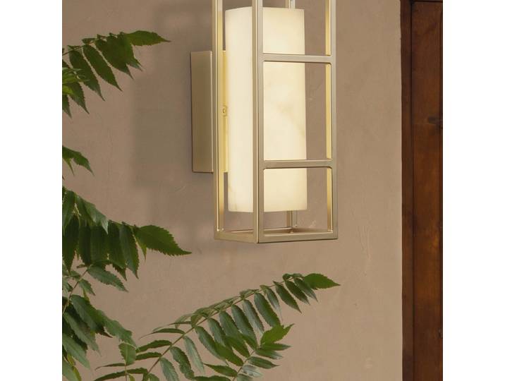LED-Badleuchte 25cm Gold Stahl, lackiert Kunstharz LED LED-Platine