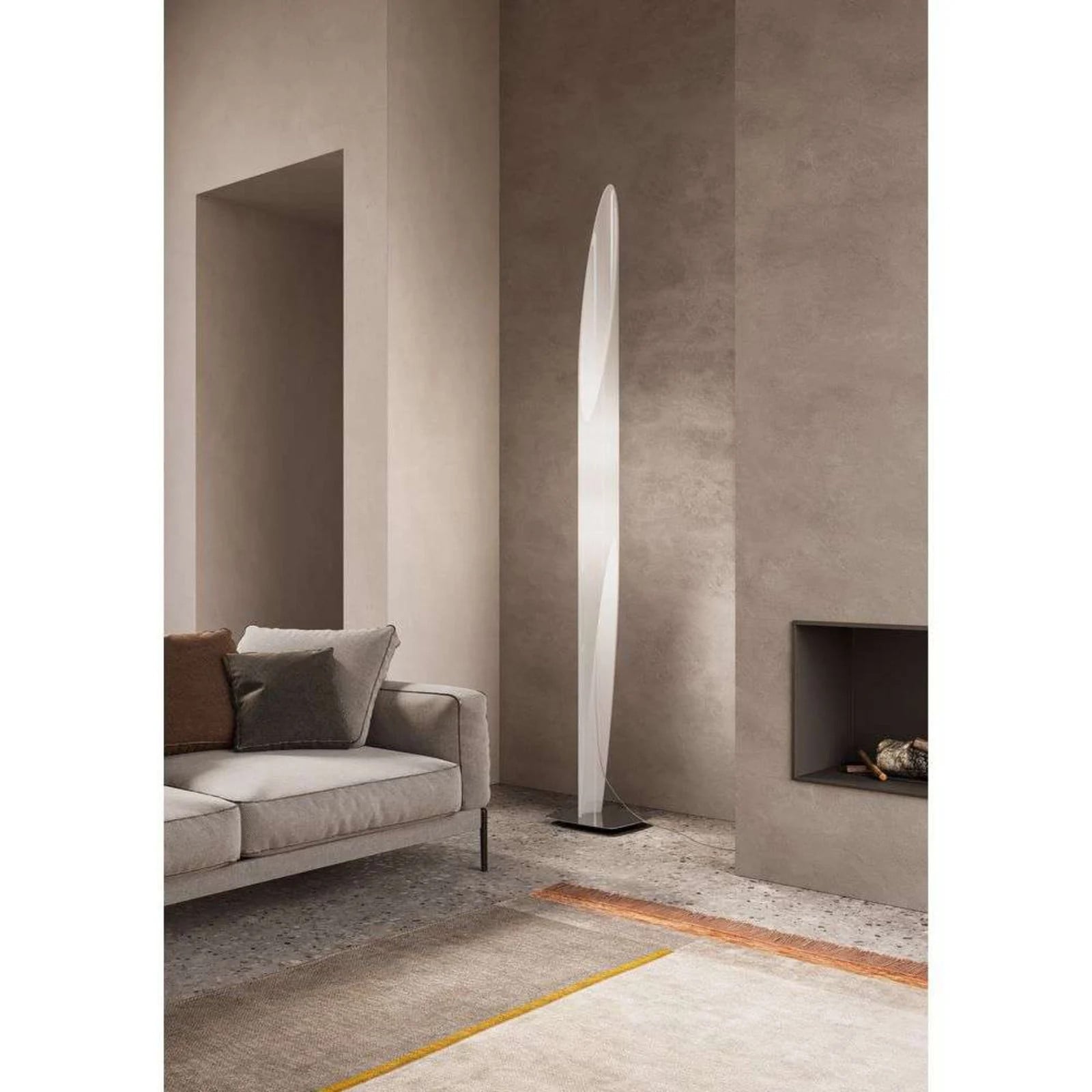 KDLN Shakti 250 Vloerlamp White/Satin - Metaal