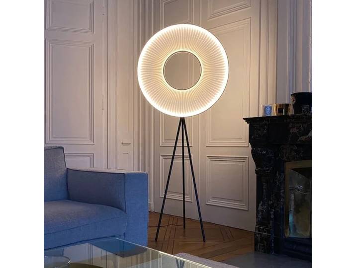 Lampadaire annulaire moderne pour salon, salle à manger, chambre à coucher, lumière minimaliste, décoration de la maison, Luminaires