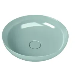 Kaldewei Miena Waschtisch-Schale 909406003679 3181, Ø 38 cm, Soft Touch, Perl-Effekt, ohne Überlauf, ohne Hahnloch, Schallschutz