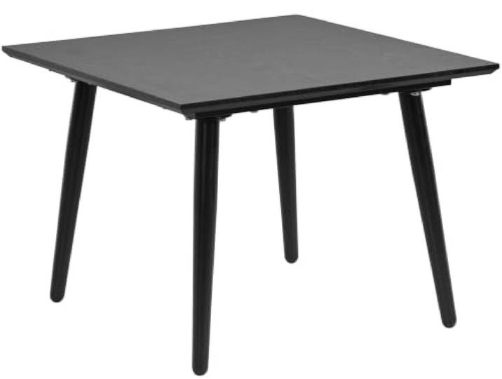 Monza Beistelltisch in Holzoptik, schwarz