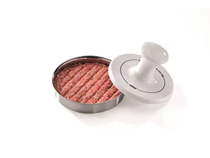 GEFU 15410 Hamburgerpresse SPARK - Burgerpresse aus Edelstahl - Hamburgerformer für Burger und Patties