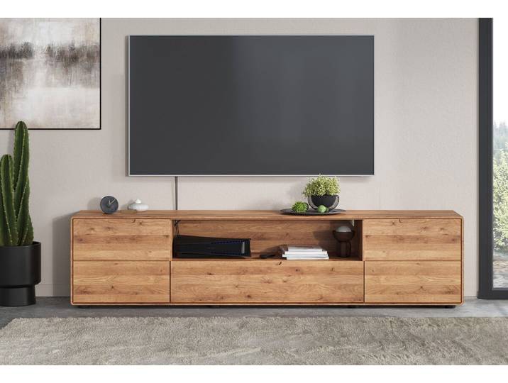 TV Board 200x47cm 'Kent' Wildeiche massiv
