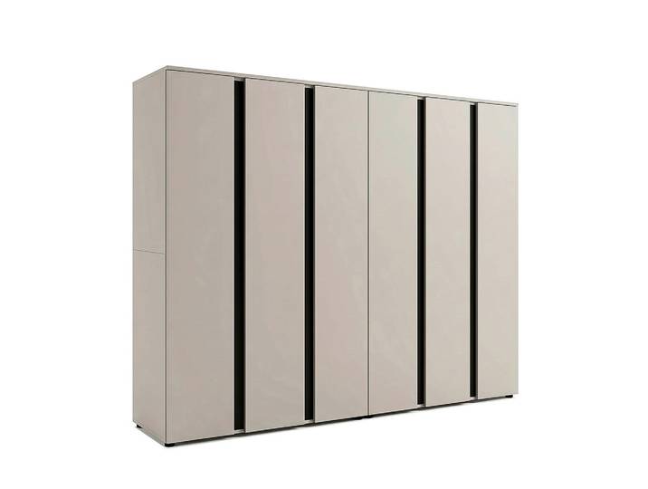 Livetastic Drehtürenschrank, Kaschmir, 10 Fächer, 242x184x52 cm, individuell planbar, Schlafzimmer, Kleiderschränke, Drehtürenschränke