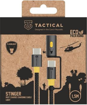 Tactical Stinger USB-C naar USB-C kabel, zwart