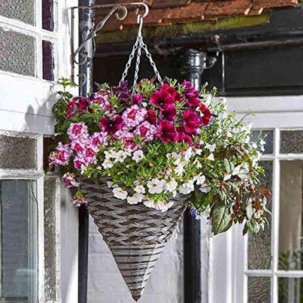 Hanging basket Pinto Kegelplanter Rotan - 35 cm diameter
