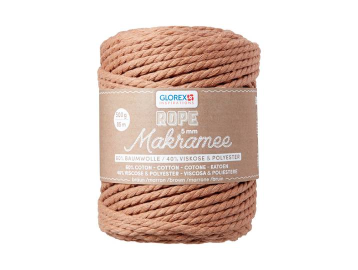 Glorex Makramee Rope 5 mm 500 g