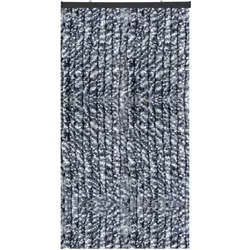 Bestlivings Flauschvorhang Sondergröße - Breite: 120cm - Länge: 250cm, Blau Meliert