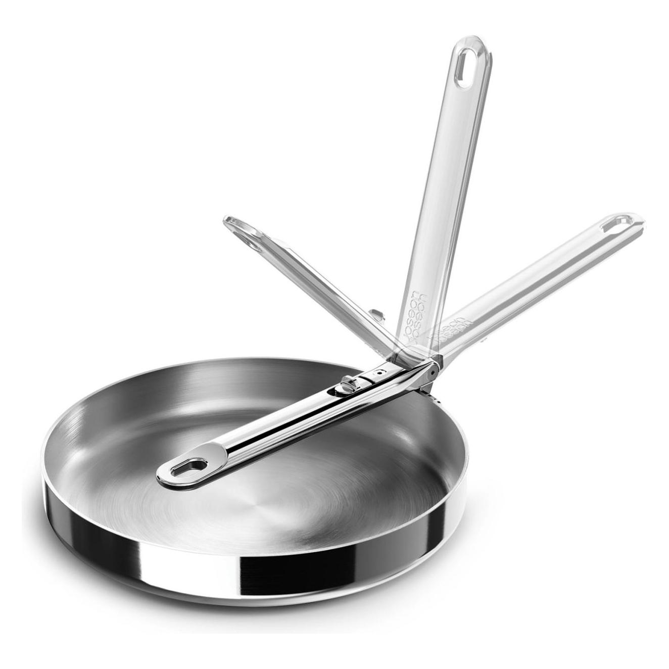 Joseph Joseph Space Steel Bratpfanne (Bratpfanne, Aluminium, Edelstahl, 24 x 8.90 cm) (1000025)