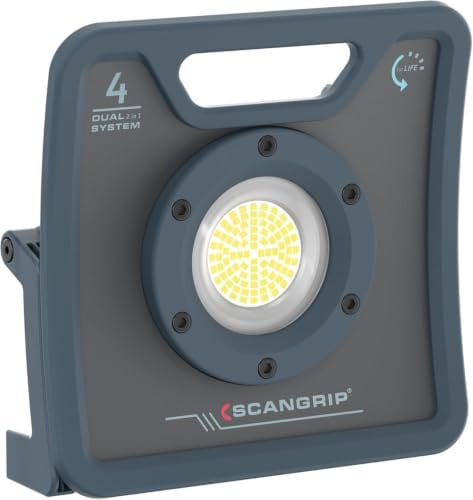 Scangrip Nova 4 C Plus R LED-werklamp met handgreep, 4000 lumen, oplaadbaar