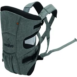 Asalvo, Tragetuch, Carrying Sling - Grey Melange (AV-17277) (56 x 94 cm)