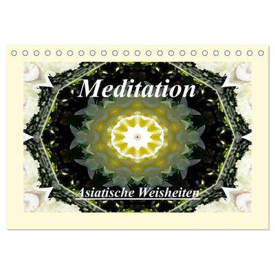Meditation - Asiatische Weisheiten (Tischkalender 2027 DIN A5 quer), CALVENDO Monatskalender