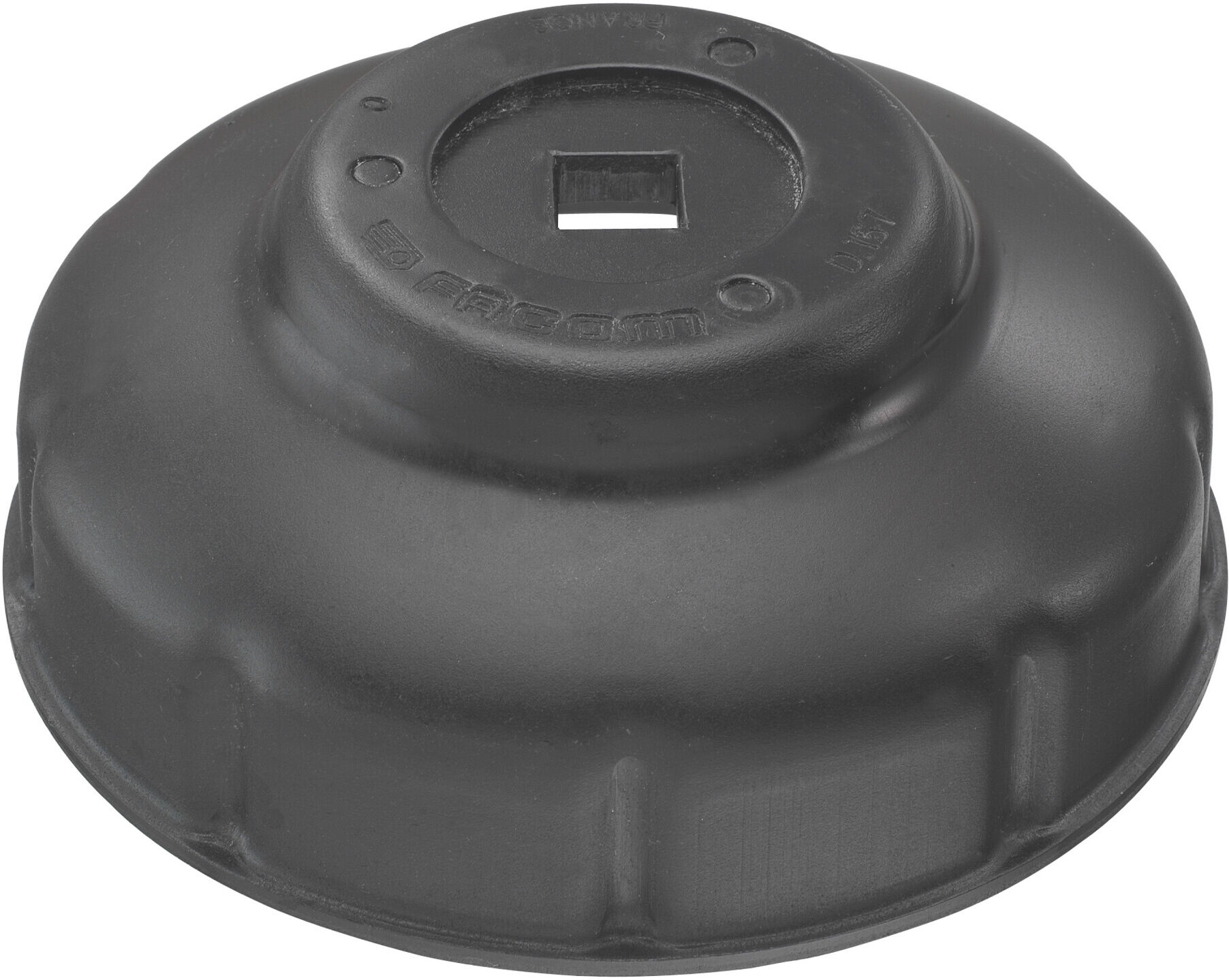Facom Aufsetz-Ölfilterschlüssel mit Nuten Antrieb Innenvierkant 10 mm (3/8") Filter Ø 76 mm, 12 Nuten (D.155)