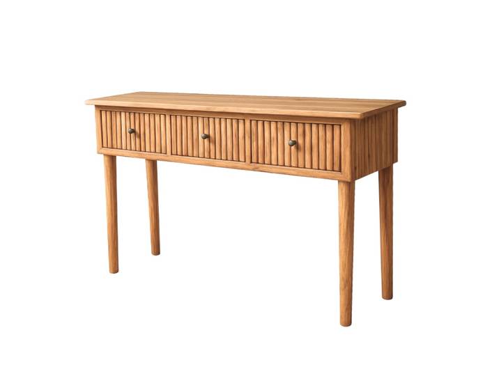 Console avec tiroirs en bois de teck
