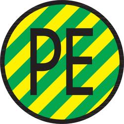 HellermannTyton 597-23107 WM3-PE-720-GNYE/BK-720-BK/GNYE Kabel-Etikett