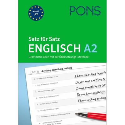 PONS Satz für Satz Englisch A2, Taschenbuch von , PONS Langenscheidt GmbH, 978-3-12-566066-3