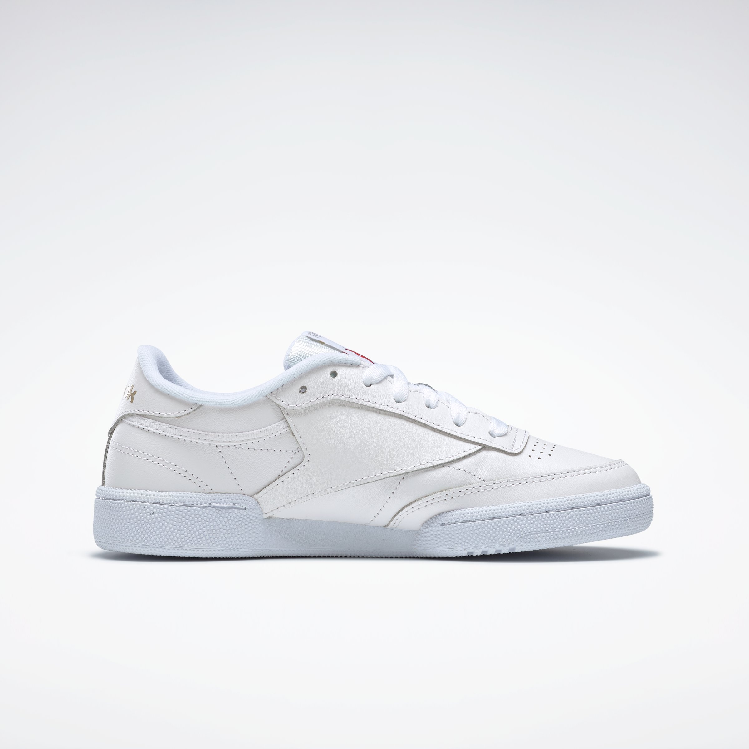 Sneaker REEBOK CLASSIC "CLUB C 85", Damen, Gr. 38,5, weiss (weiß, light, grau), Leder, Synthetik, Schuhe Sneaker weiß, light, grau 38,5