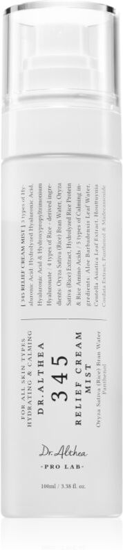 Dr. Althea 345 Relief Cream Mist moisturising and nourishing skin toner with soothing effect 100 ml