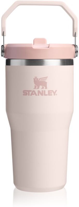 Stanley IceFlow™ Flip Straw Tumbler bouteille d’eau en acier inoxydable Rose Quartz 600 ml