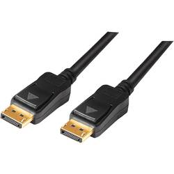 LogiLink DisplayPort Anschlusskabel DisplayPort Stecker, DisplayPort Stecker 15.00 m Schwarz CV0113 4K UHD DisplayPort-Kabel