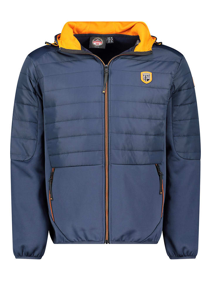 Geographical Norway Softshelljacke "Tennis" in Dunkelblau/ Orange - L