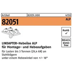 Lindapter, Möbelausstattung, Hebeöse R 82051 ALP ALP 3T-1 (1 Stk.)