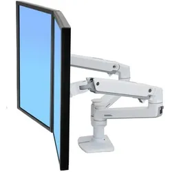 Ergotron LX Monitor für 2 Monitore nebeneinander (45-491-216), weiß