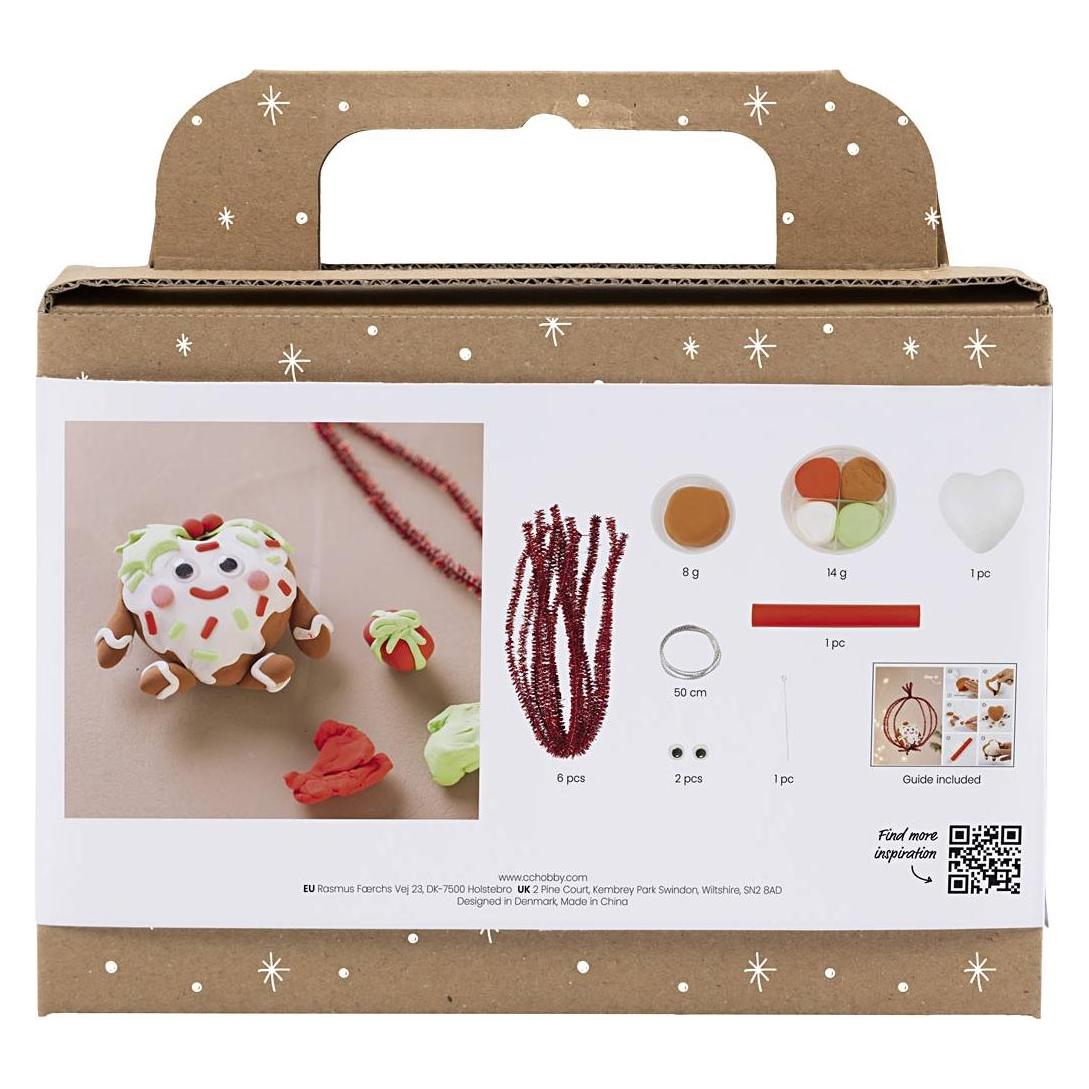 Creativ Company Bastelset Modellieren Herzförmige Weihnachtsfigur (977745)