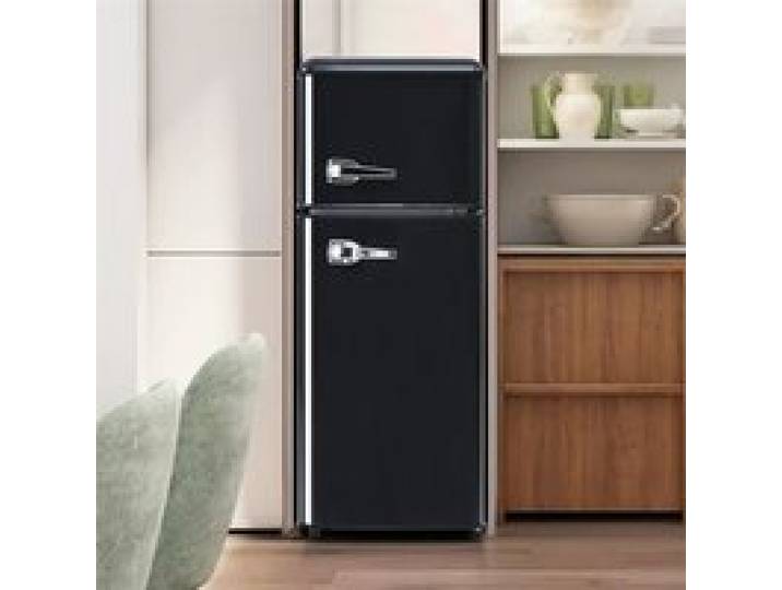 Réfrigérateur rétro - DREAMMESPACE - 2 portes - 92 L - 28 L congélateur - 45 dB