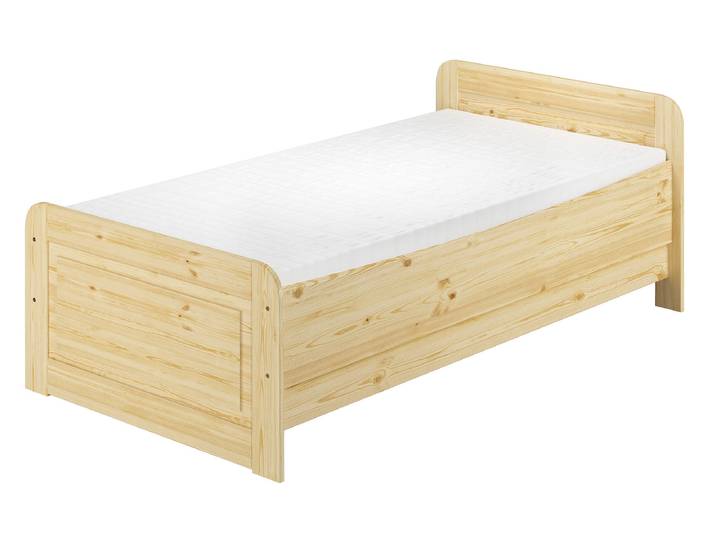 Seniorenbett Extra Hoch 100 x 200 cm Höhenverstellbar Massive Kiefer
