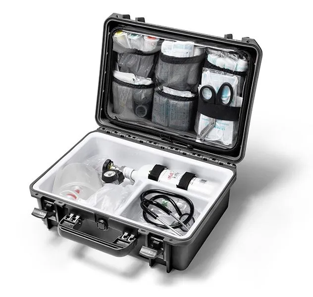 notfallkoffer.de Med. Geräte GmbH Notfallkoffer EuroCase Universal Plus, Kunststoff, schwarz Gefüllt Verbandmittel 2040-1X-KS-G-V